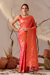 Charita Rose Banarasi Silk in Pink
