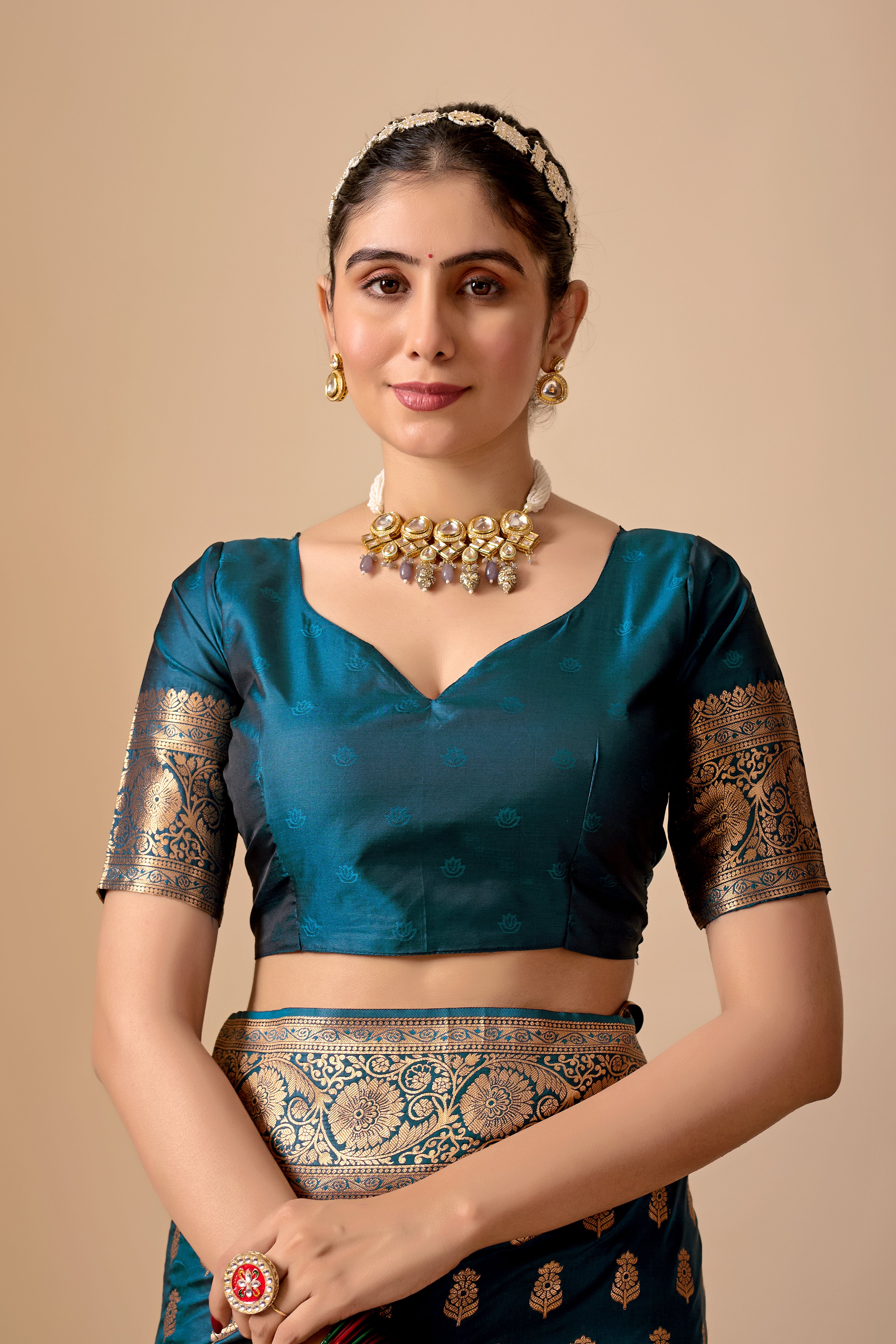 Tulip Banarasi Silk Saree in Morpich