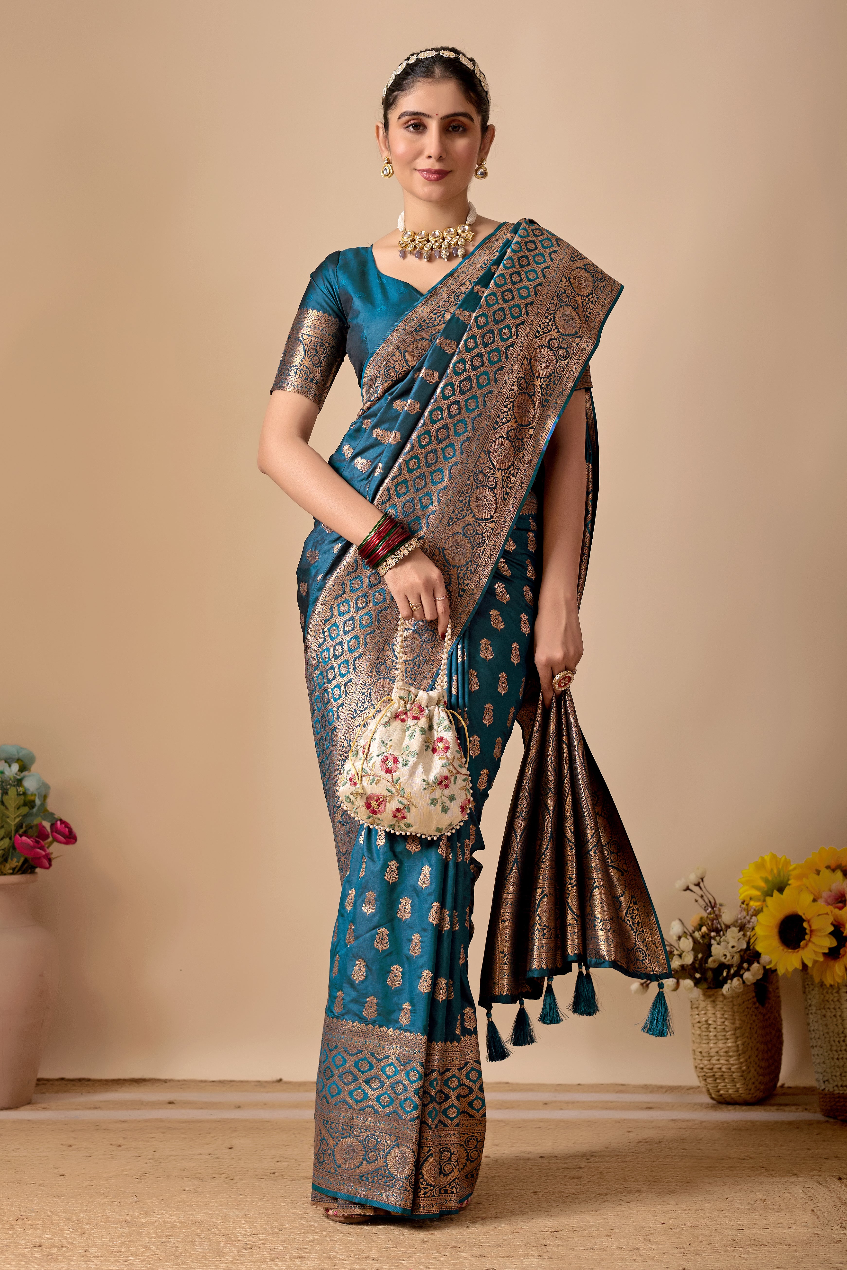 Tulip Banarasi Silk Saree in Morpich