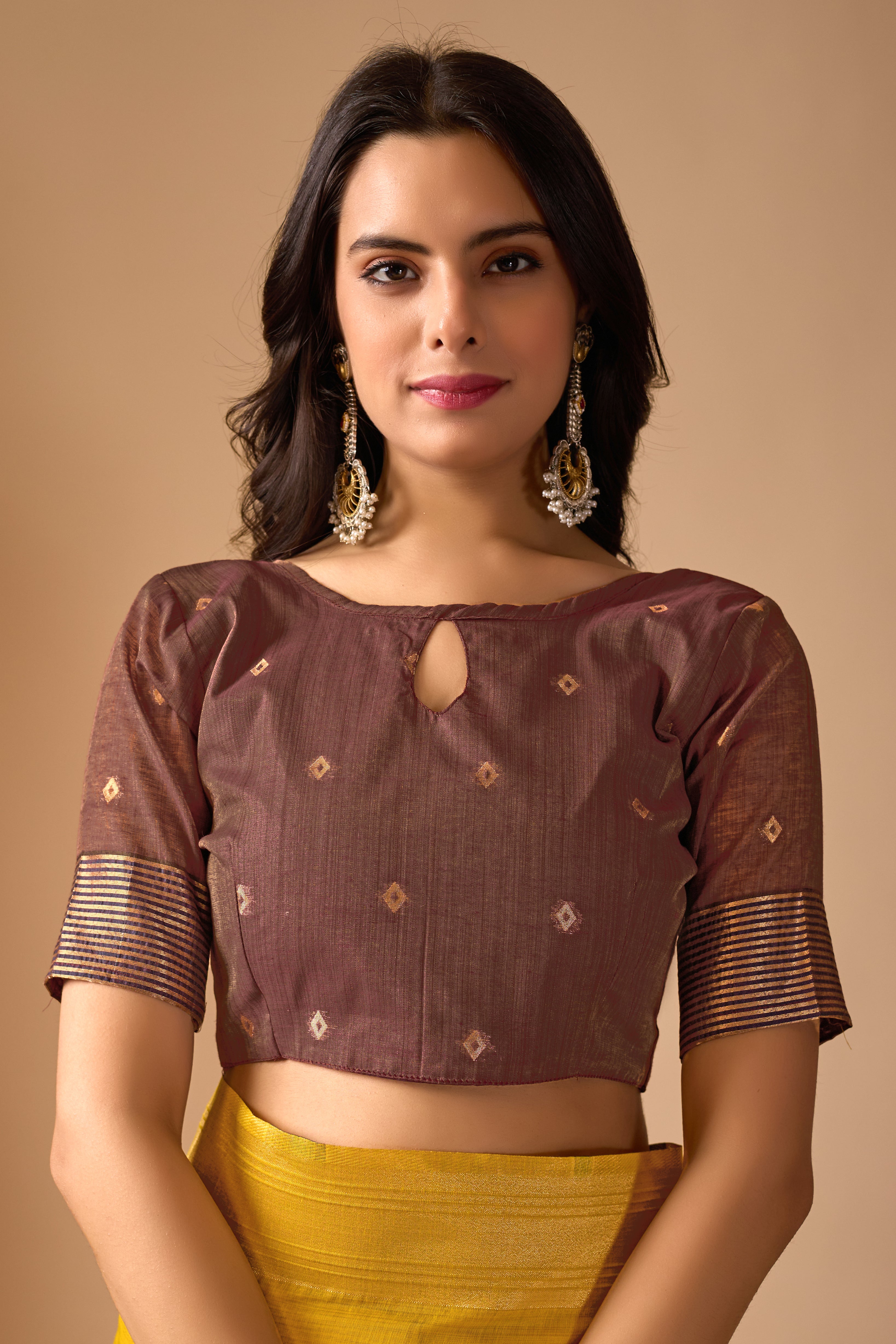 Yellow Paithani Saree with Cow & Floral Pallu Design