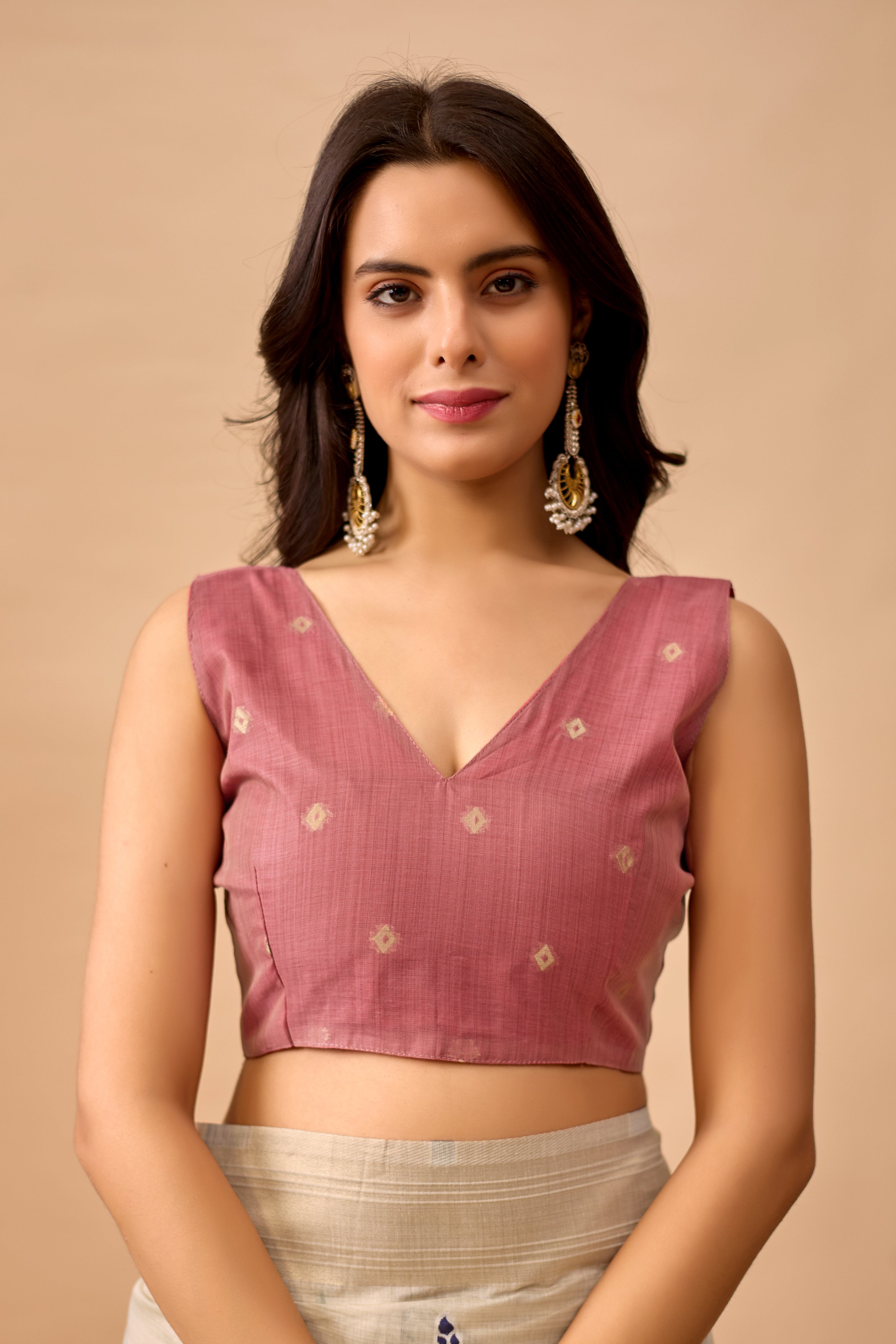 Cream Paithani Saree with Cow & Floral Pallu Design