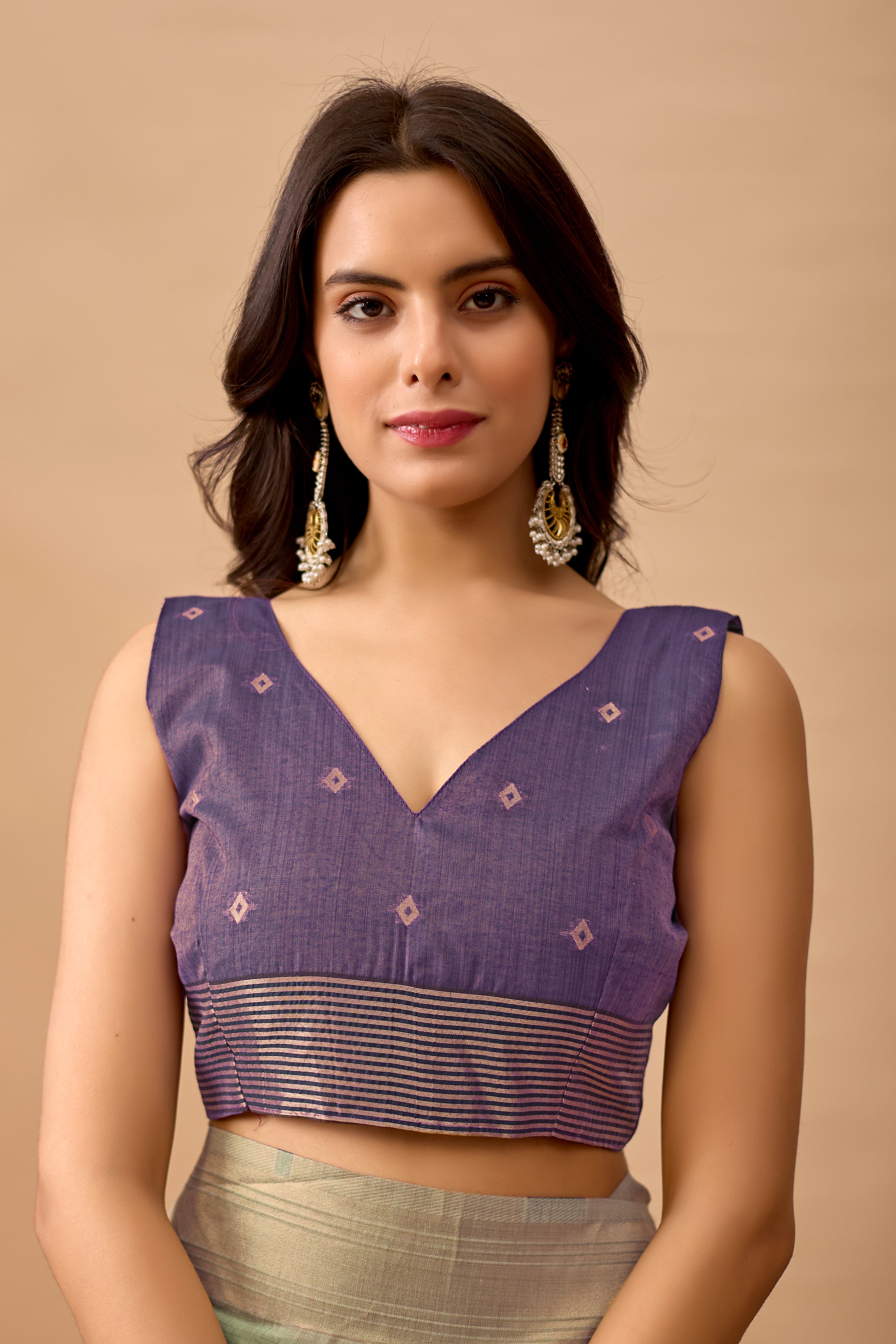 C Green Paithani Saree with Cow & Floral Pallu Design