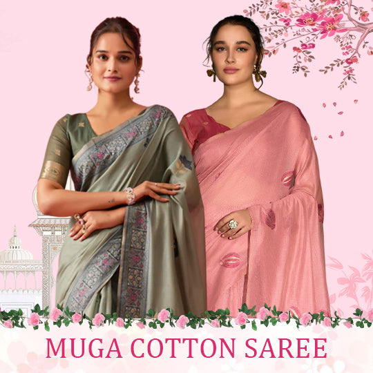 Muga Cotton Saree